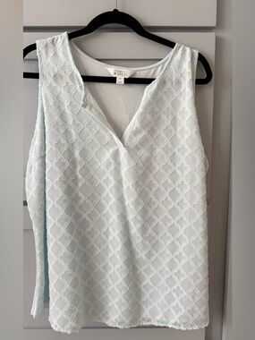 Market & Spruce Light Blue Crewneck Top